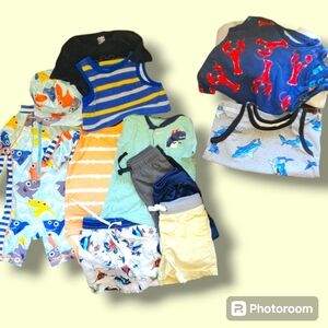 12 - 18 months baby boy pool - Beach - 12 piece summer bundle